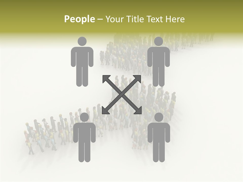 Arrow Of People PowerPoint Template
