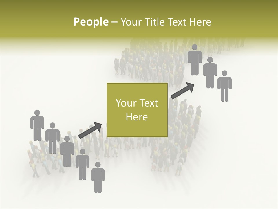 Arrow Of People PowerPoint Template