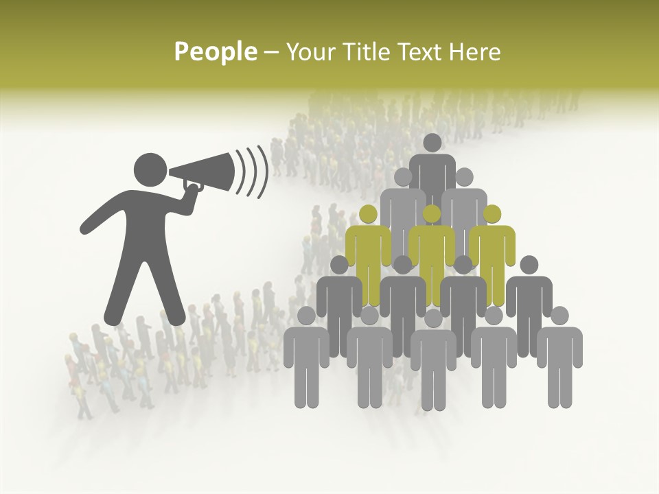 Arrow Of People PowerPoint Template