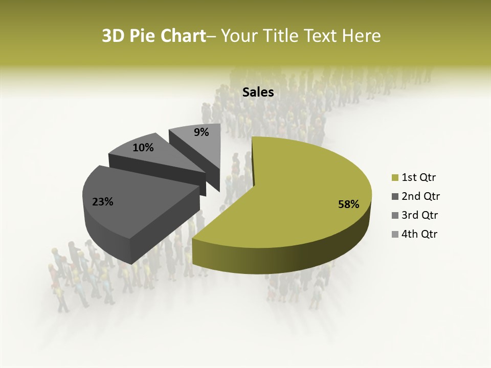 Arrow Of People PowerPoint Template