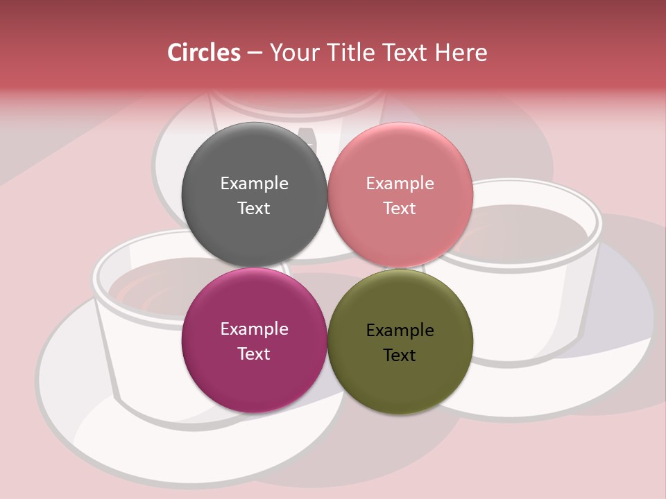 Cup Of Coffee With Saucer Stock Vector Illustration: PowerPoint Template