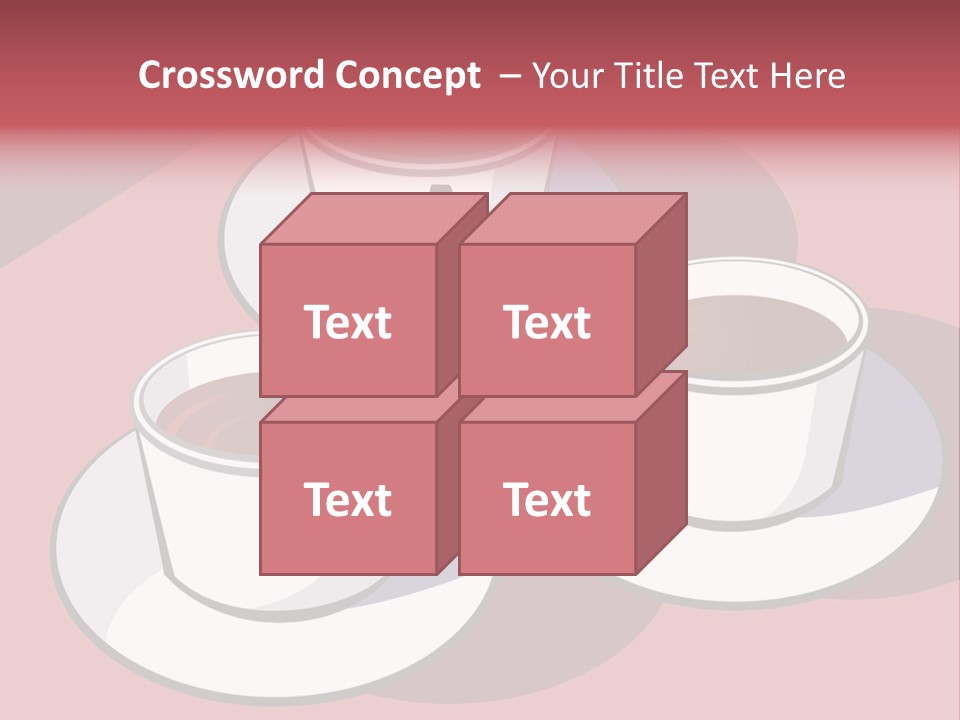 Cup Of Coffee With Saucer Stock Vector Illustration: PowerPoint Template