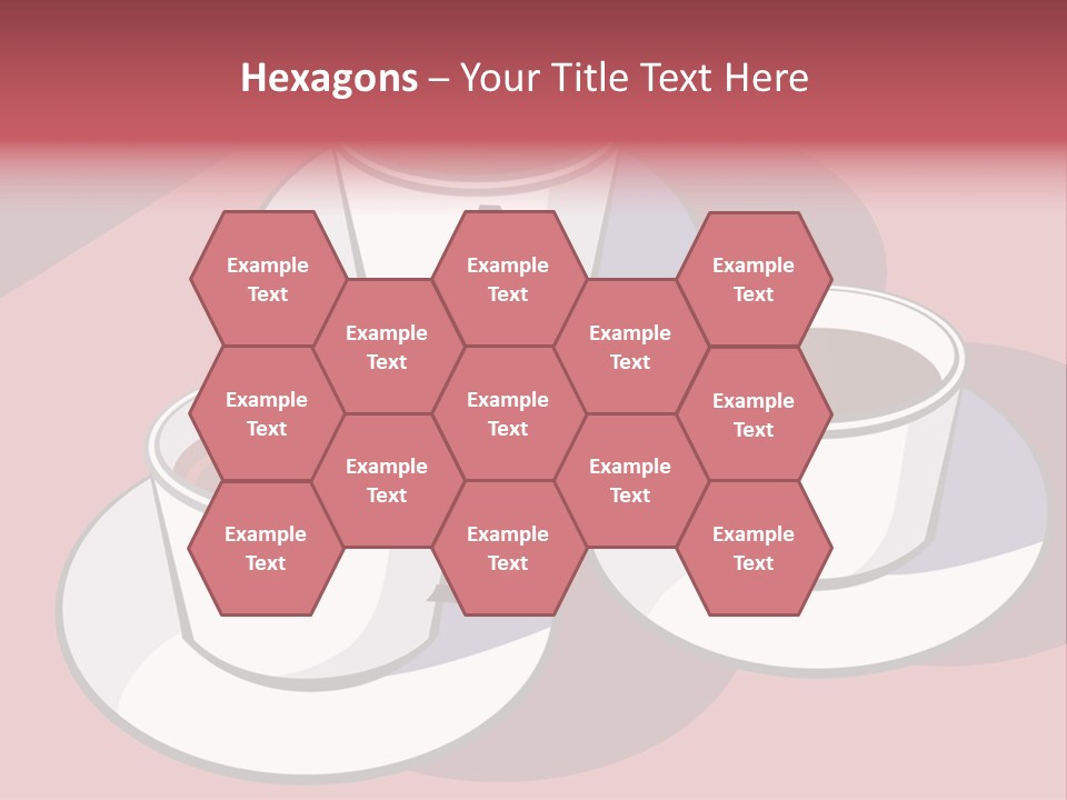 Cup Of Coffee With Saucer Stock Vector Illustration: PowerPoint Template