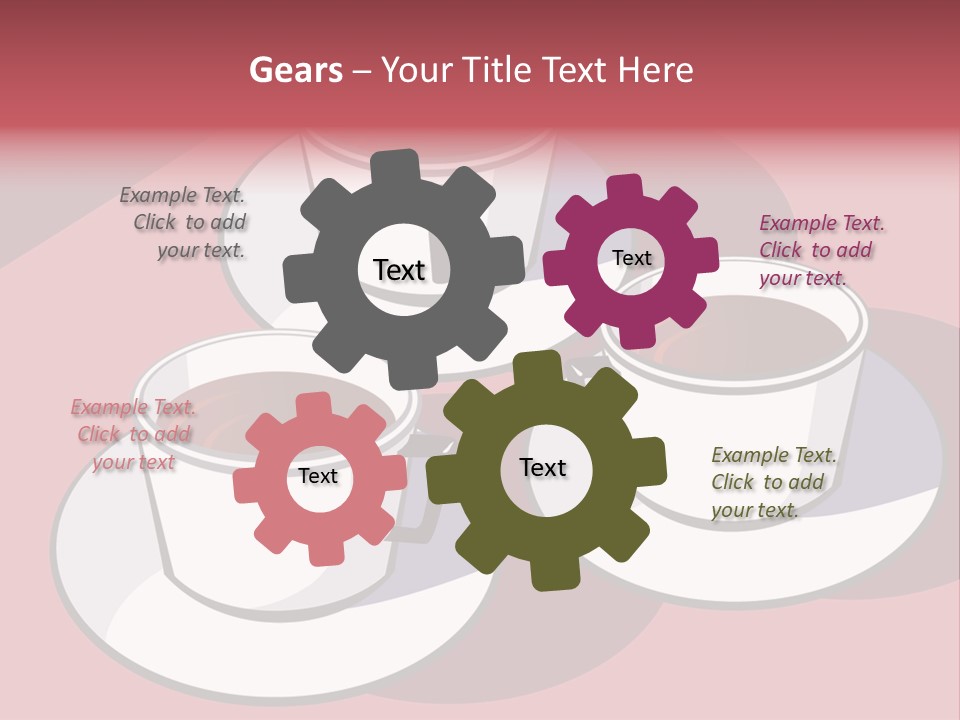 Cup Of Coffee With Saucer Stock Vector Illustration: PowerPoint Template