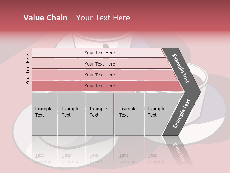 Cup Of Coffee With Saucer Stock Vector Illustration: PowerPoint Template
