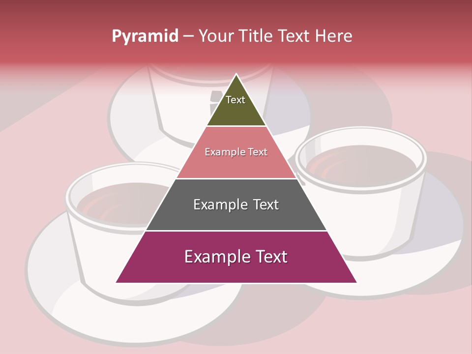 Cup Of Coffee With Saucer Stock Vector Illustration: PowerPoint Template