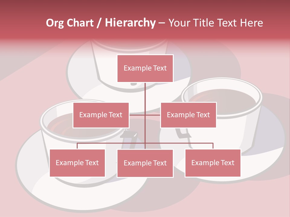 Cup Of Coffee With Saucer Stock Vector Illustration: PowerPoint Template
