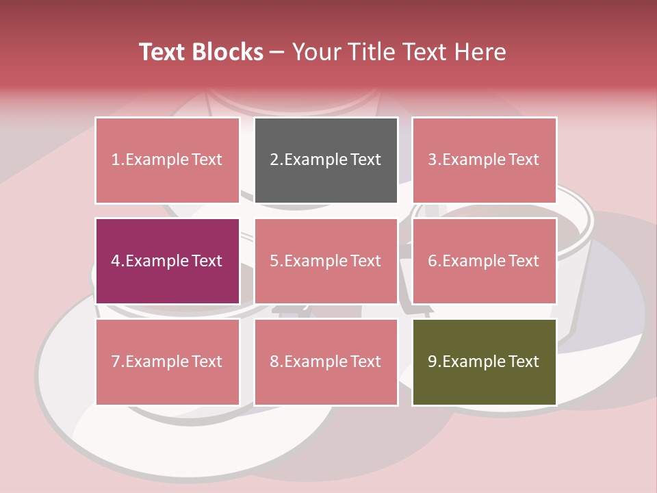 Cup Of Coffee With Saucer Stock Vector Illustration: PowerPoint Template