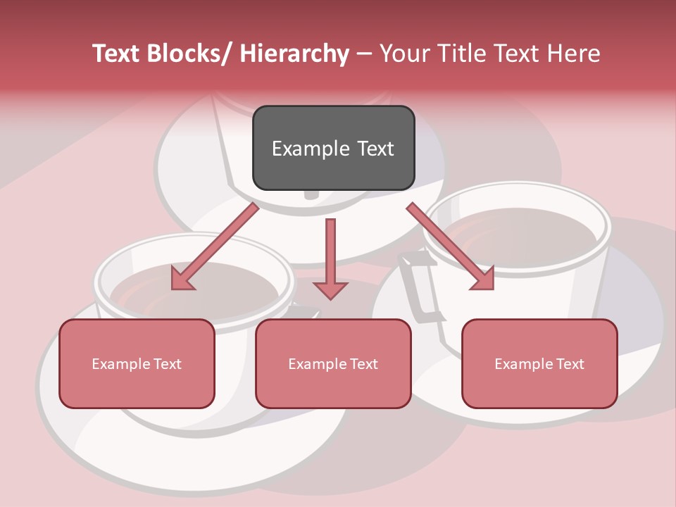 Cup Of Coffee With Saucer Stock Vector Illustration: PowerPoint Template