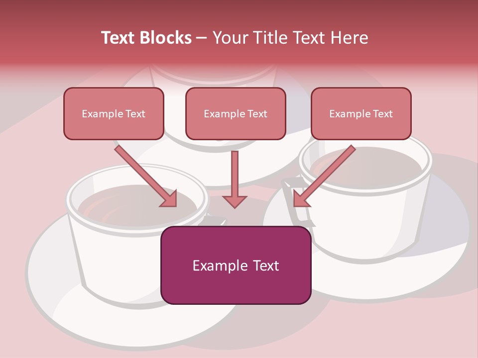Cup Of Coffee With Saucer Stock Vector Illustration: PowerPoint Template
