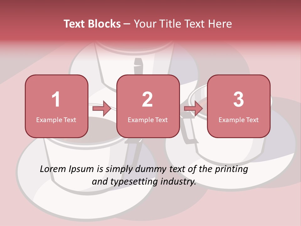 Cup Of Coffee With Saucer Stock Vector Illustration: PowerPoint Template