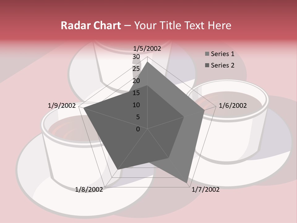 Cup Of Coffee With Saucer Stock Vector Illustration: PowerPoint Template