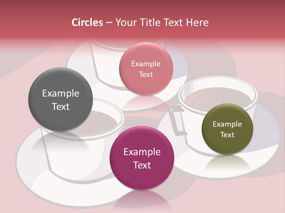 Cup Of Coffee With Saucer Stock Vector Illustration: PowerPoint Template