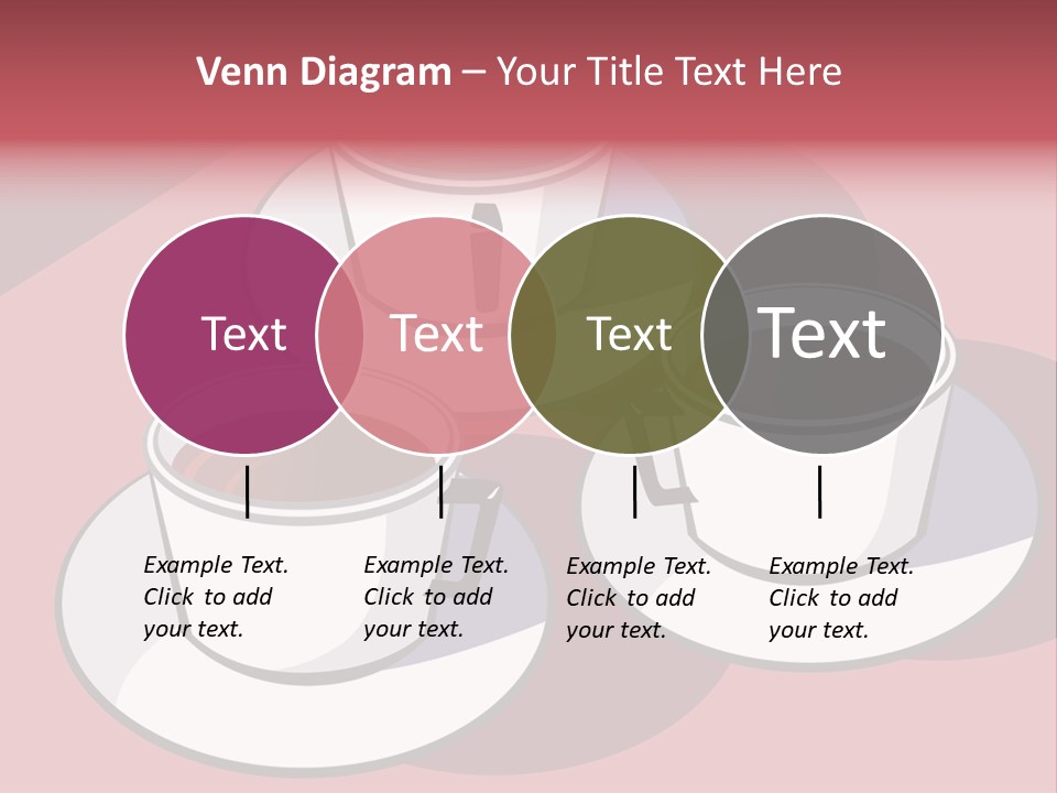 Cup Of Coffee With Saucer Stock Vector Illustration: PowerPoint Template