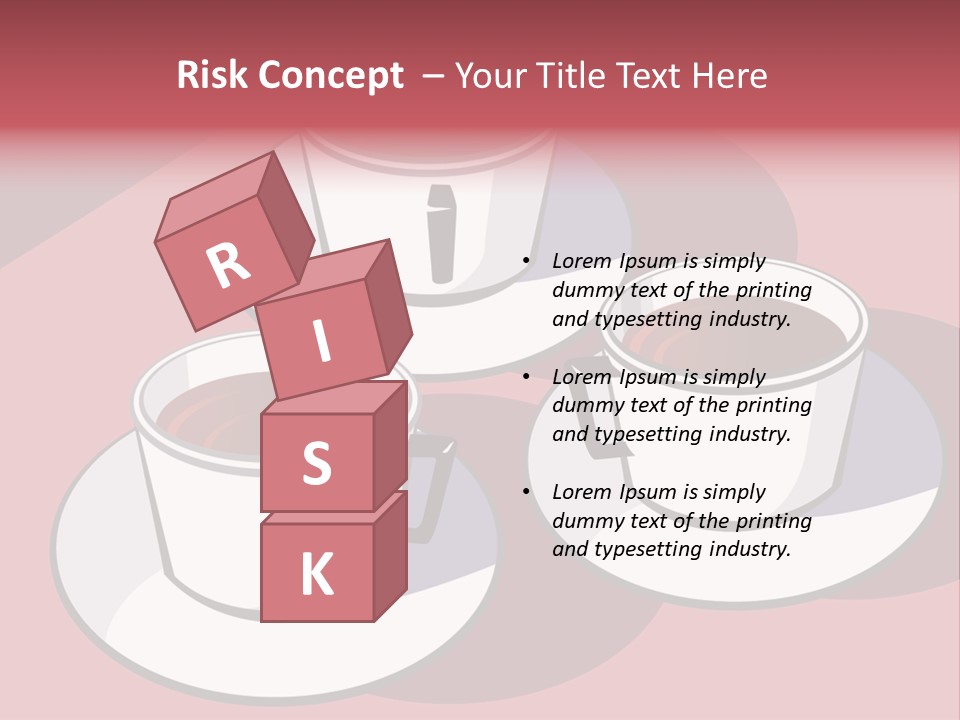 Cup Of Coffee With Saucer Stock Vector Illustration: PowerPoint Template