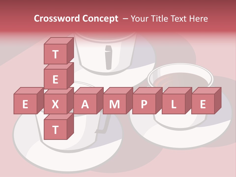 Cup Of Coffee With Saucer Stock Vector Illustration: PowerPoint Template