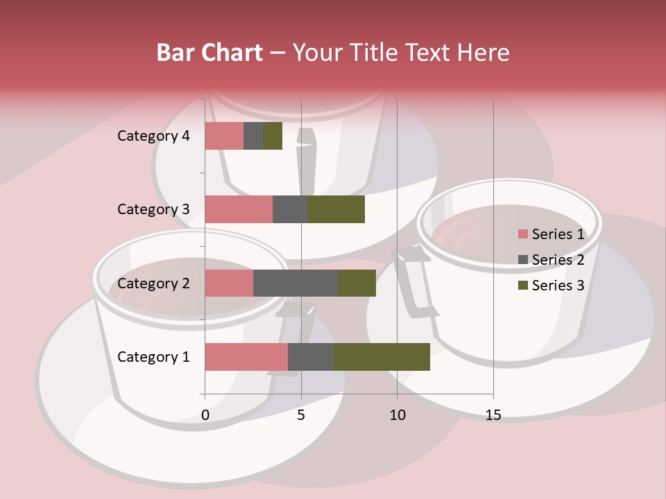 Cup Of Coffee With Saucer Stock Vector Illustration: PowerPoint Template