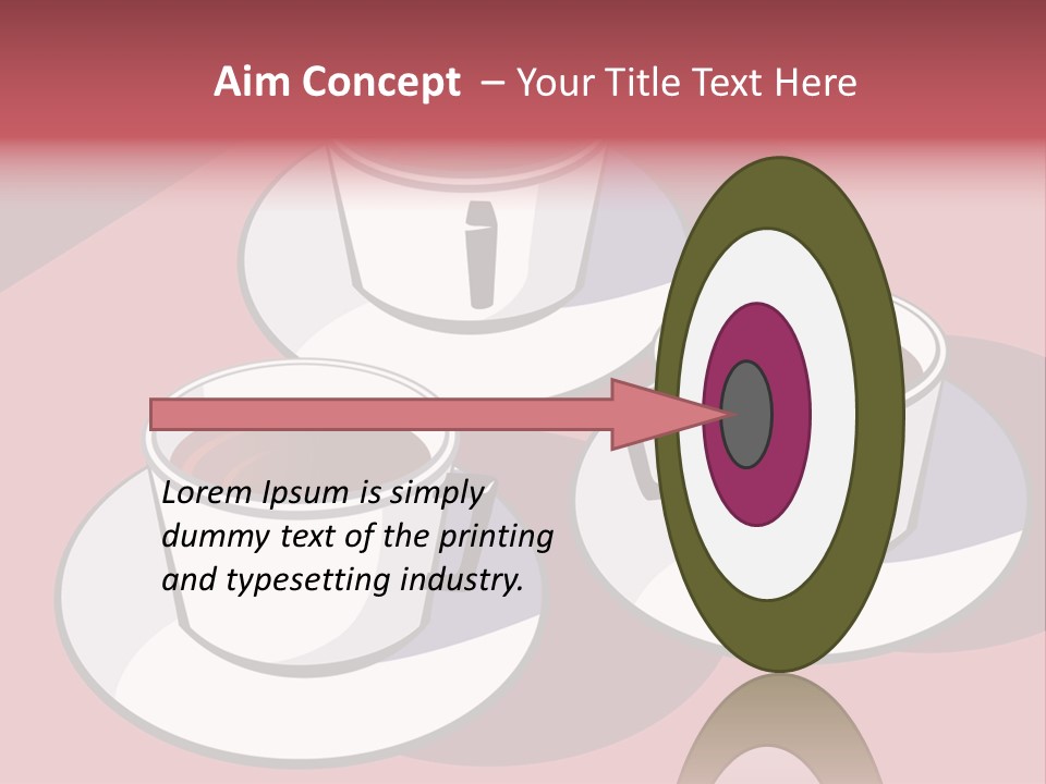 Cup Of Coffee With Saucer Stock Vector Illustration: PowerPoint Template