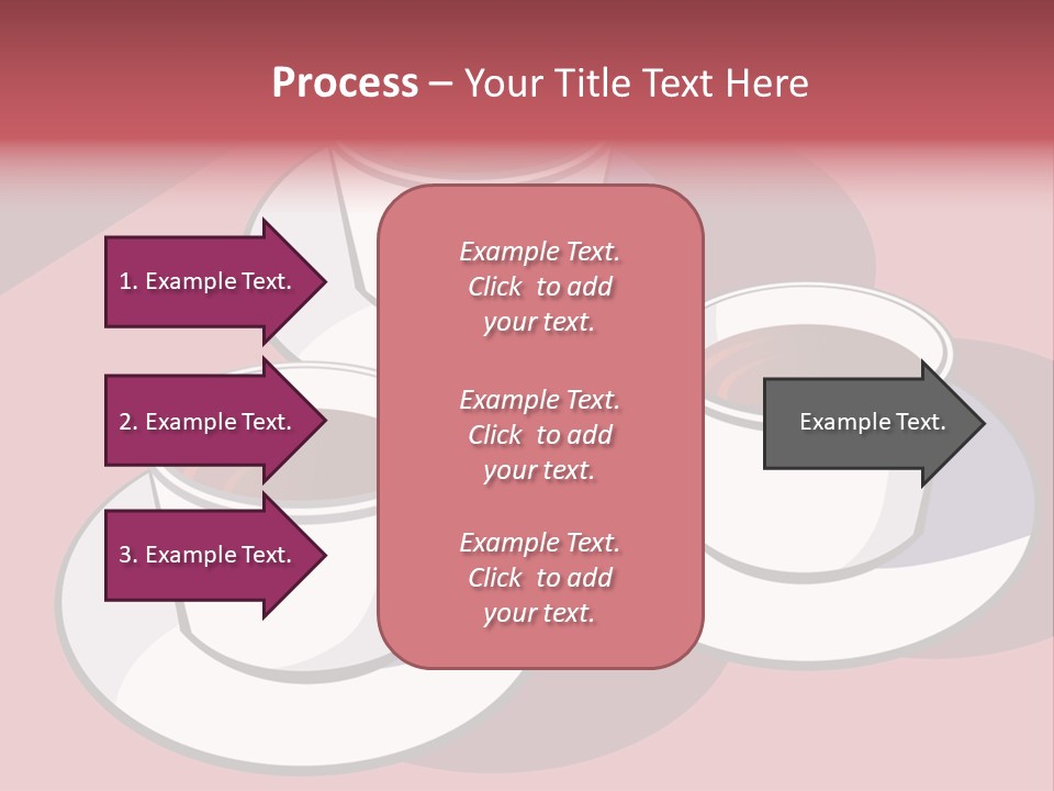 Cup Of Coffee With Saucer Stock Vector Illustration: PowerPoint Template