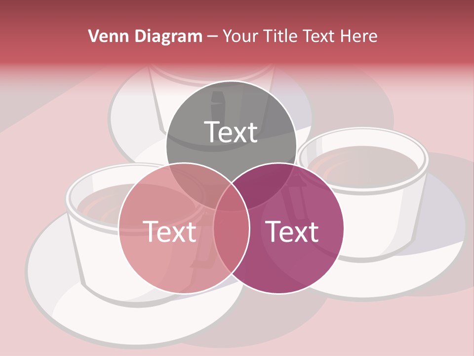 Cup Of Coffee With Saucer Stock Vector Illustration: PowerPoint Template