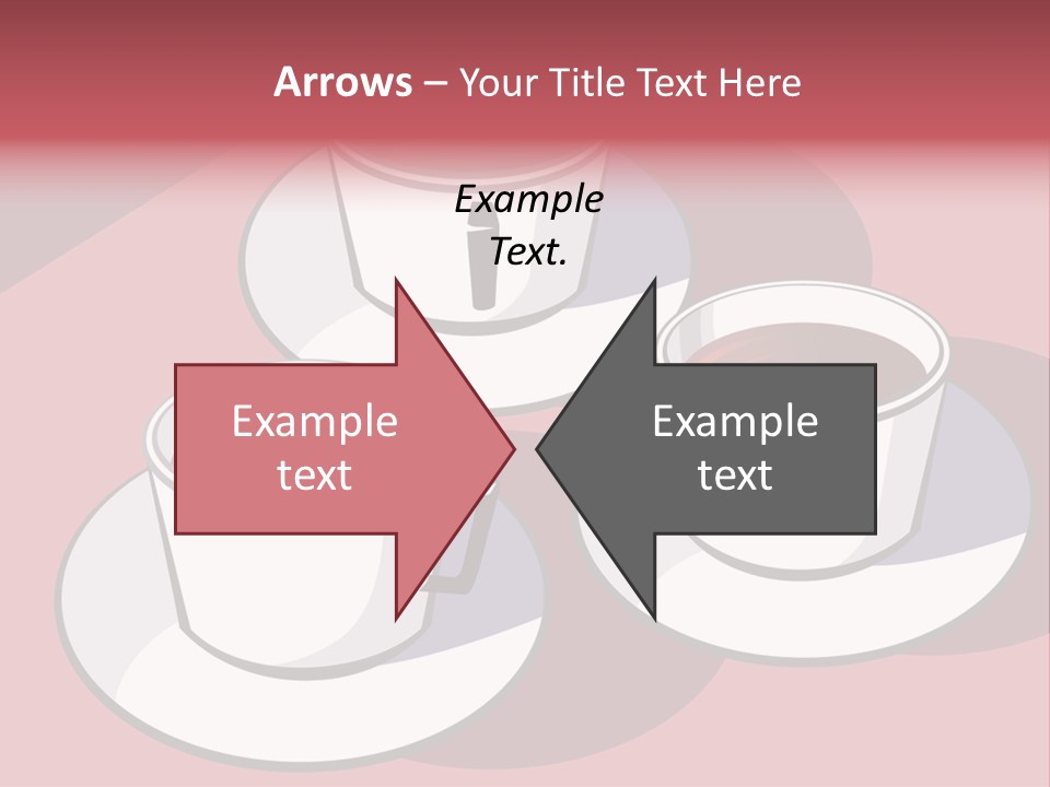 Cup Of Coffee With Saucer Stock Vector Illustration: PowerPoint Template