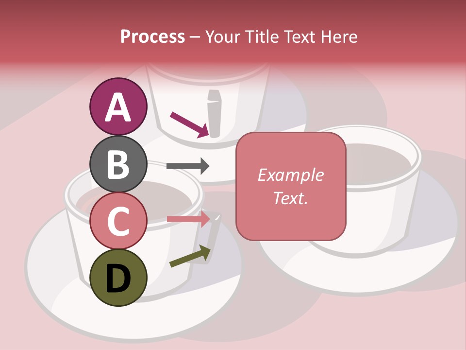 Cup Of Coffee With Saucer Stock Vector Illustration: PowerPoint Template