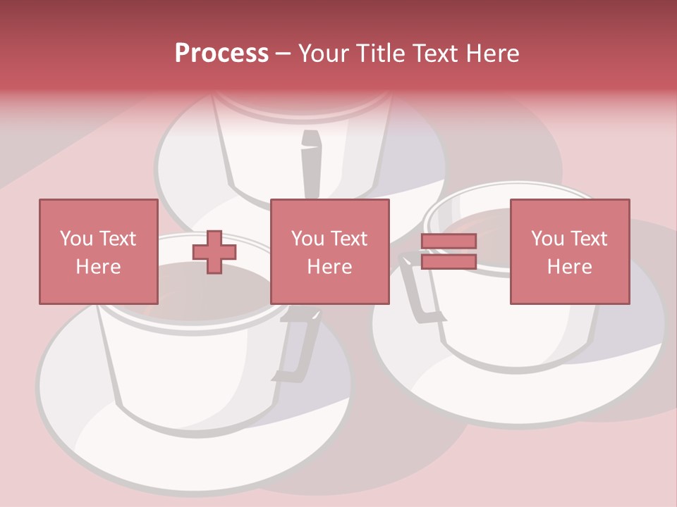 Cup Of Coffee With Saucer Stock Vector Illustration: PowerPoint Template