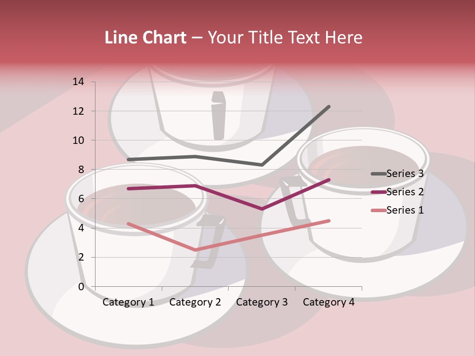 Cup Of Coffee With Saucer Stock Vector Illustration: PowerPoint Template