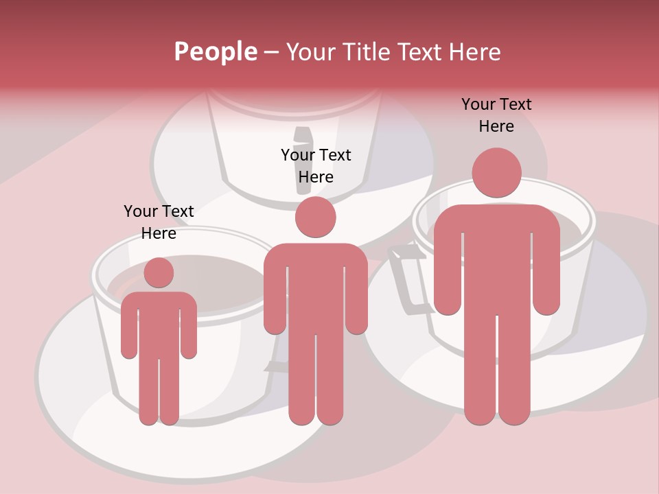 Cup Of Coffee With Saucer Stock Vector Illustration: PowerPoint Template