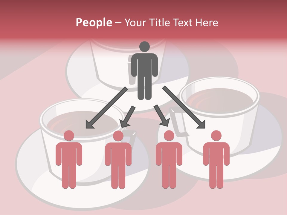 Cup Of Coffee With Saucer Stock Vector Illustration: PowerPoint Template