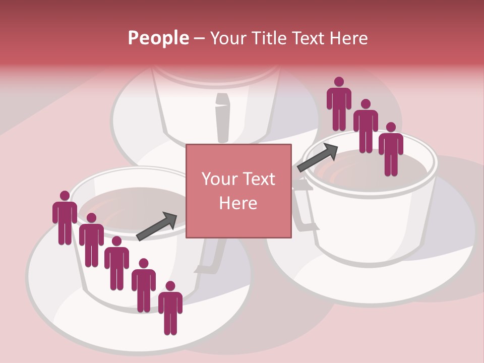 Cup Of Coffee With Saucer Stock Vector Illustration: PowerPoint Template