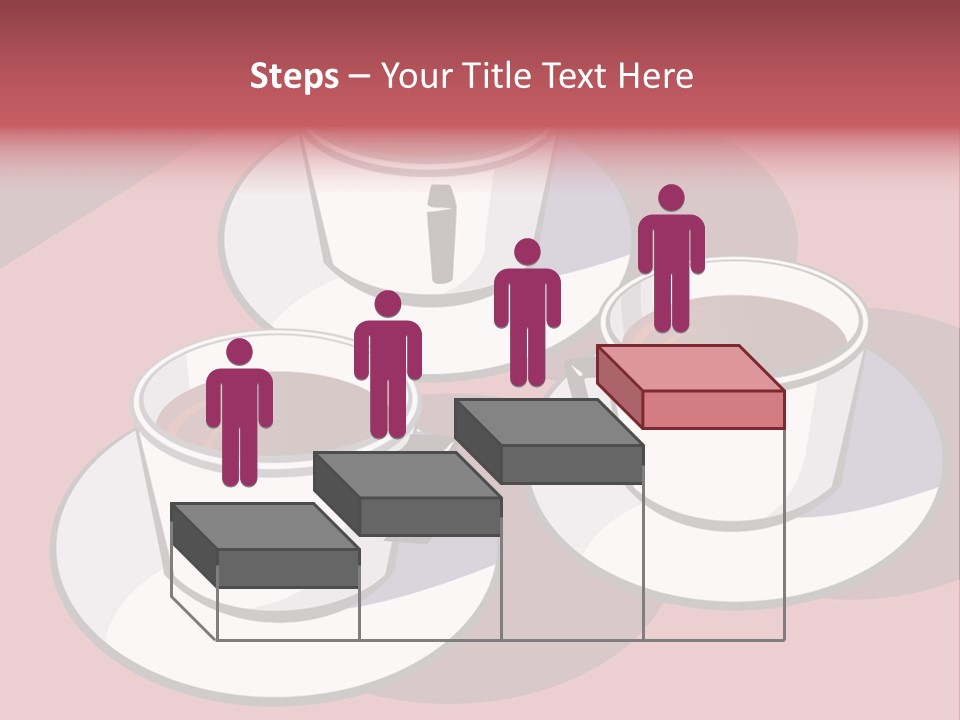 Cup Of Coffee With Saucer Stock Vector Illustration: PowerPoint Template