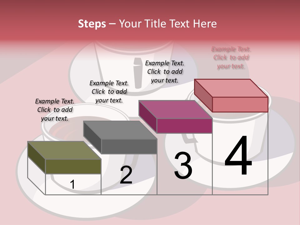 Cup Of Coffee With Saucer Stock Vector Illustration: PowerPoint Template