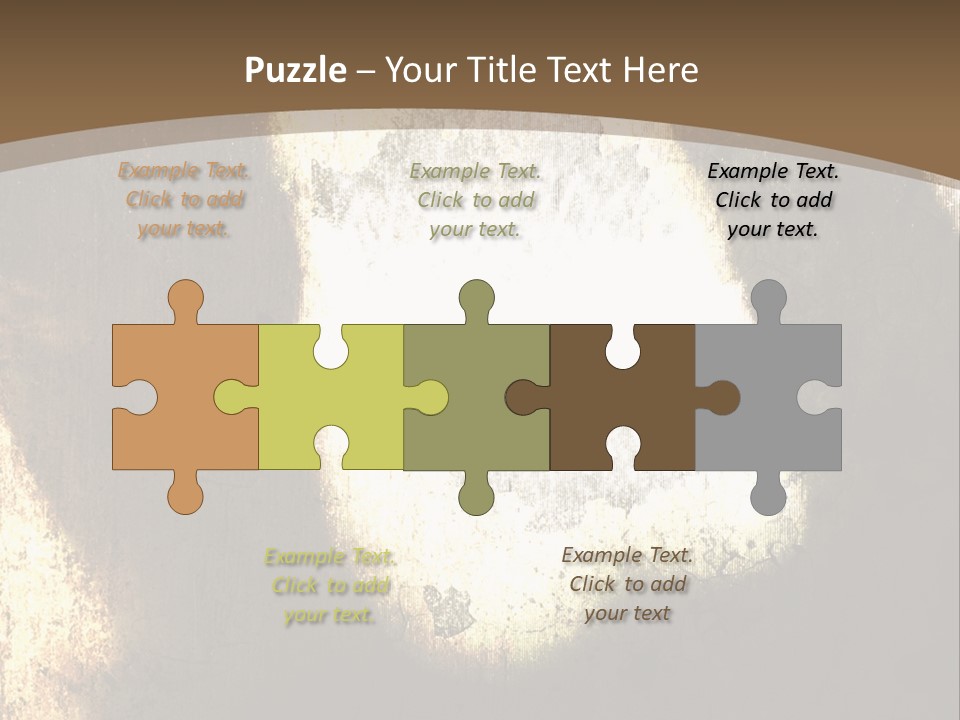 Angry Man Shadow Grunge Texture Background Illustration. PowerPoint Template