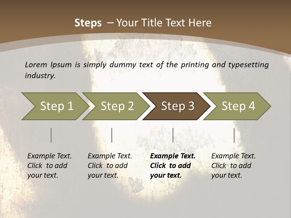 Angry Man Shadow Grunge Texture Background Illustration. PowerPoint Template