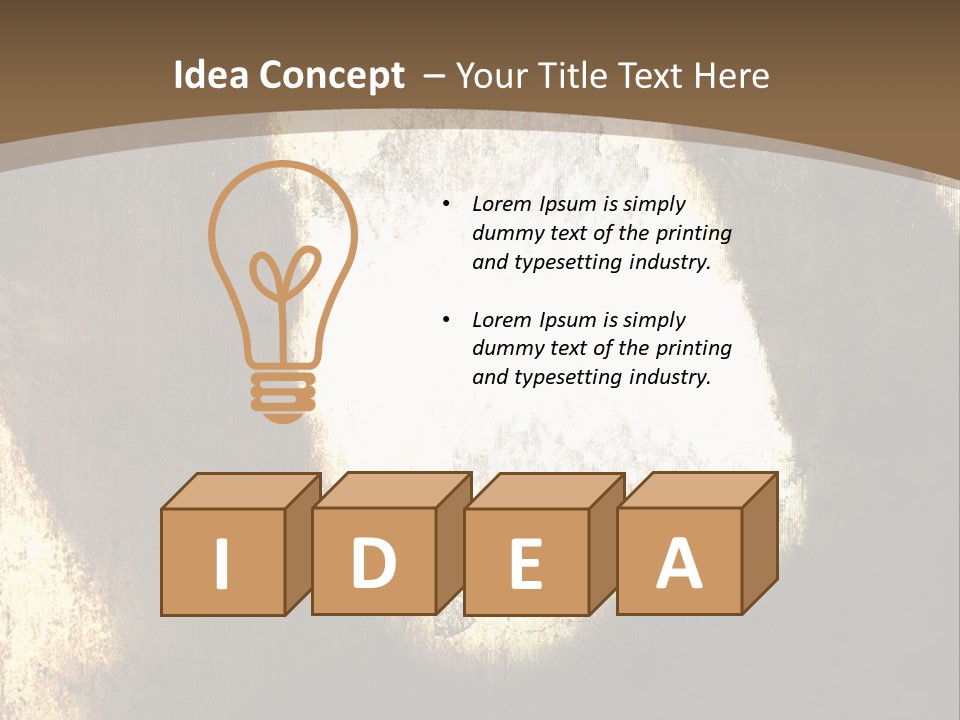 Angry Man Shadow Grunge Texture Background Illustration. PowerPoint Template