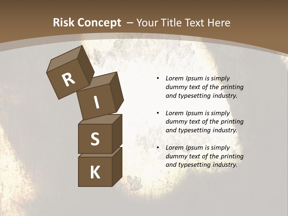 Angry Man Shadow Grunge Texture Background Illustration. PowerPoint Template