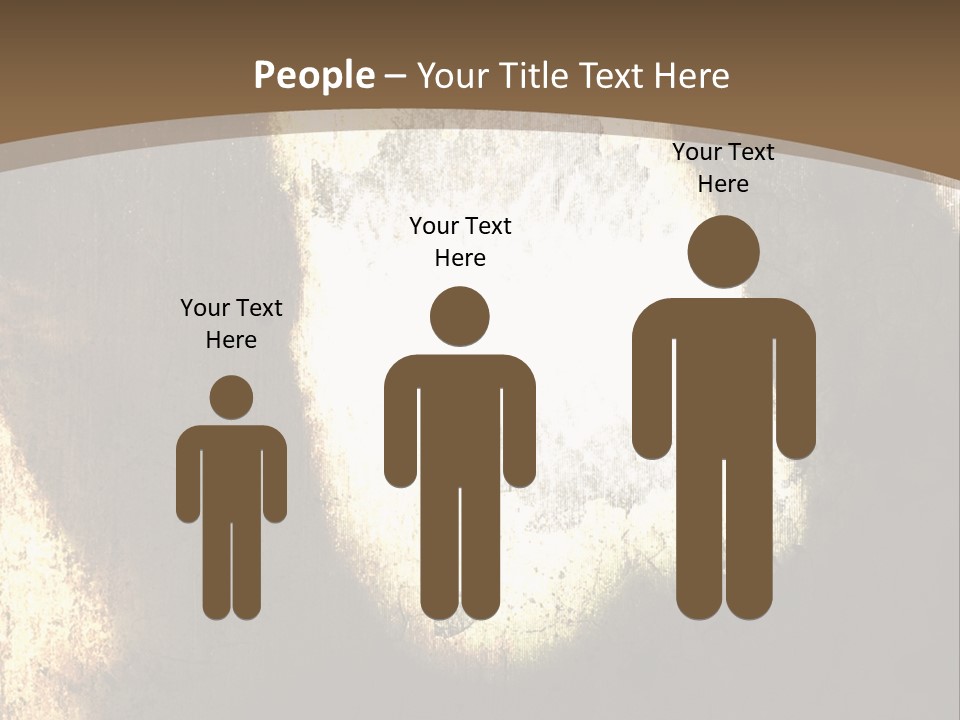 Angry Man Shadow Grunge Texture Background Illustration. PowerPoint Template