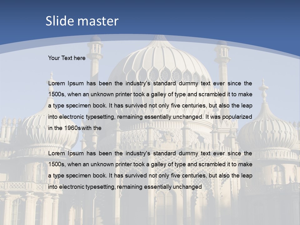 Brighton Royal Pavilion PowerPoint Template