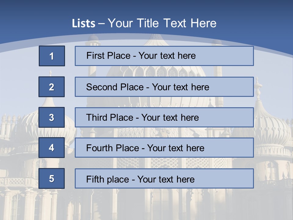 Brighton Royal Pavilion PowerPoint Template