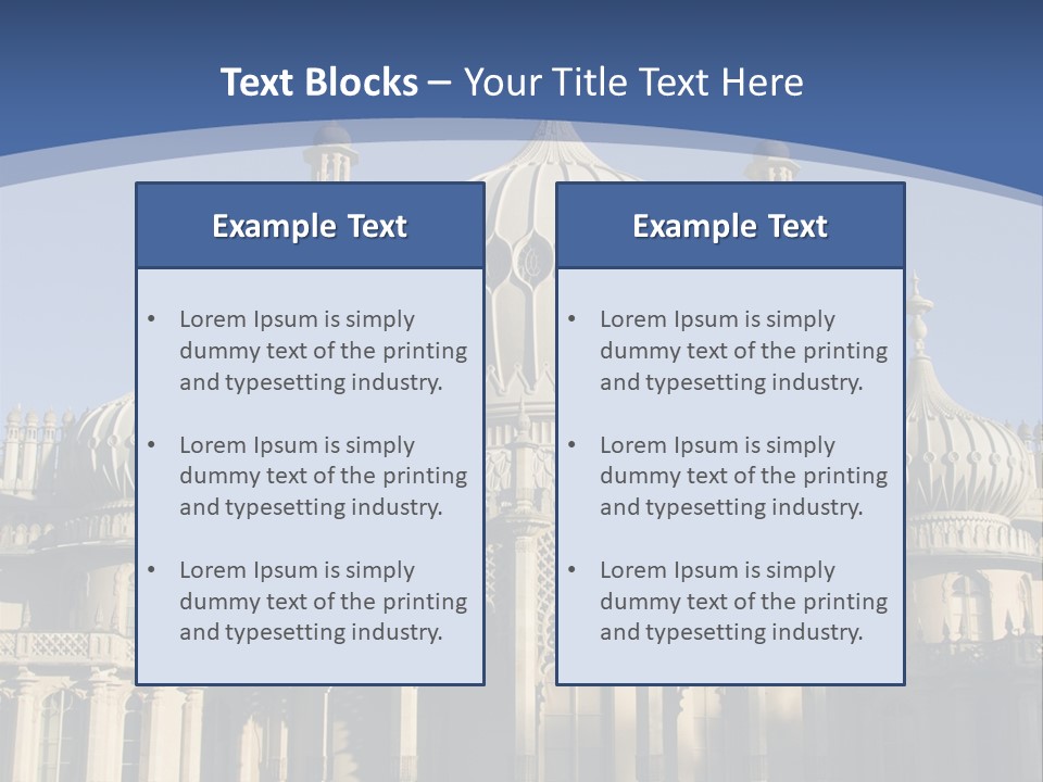 Brighton Royal Pavilion PowerPoint Template