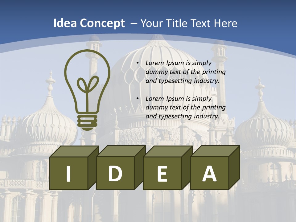 Brighton Royal Pavilion PowerPoint Template