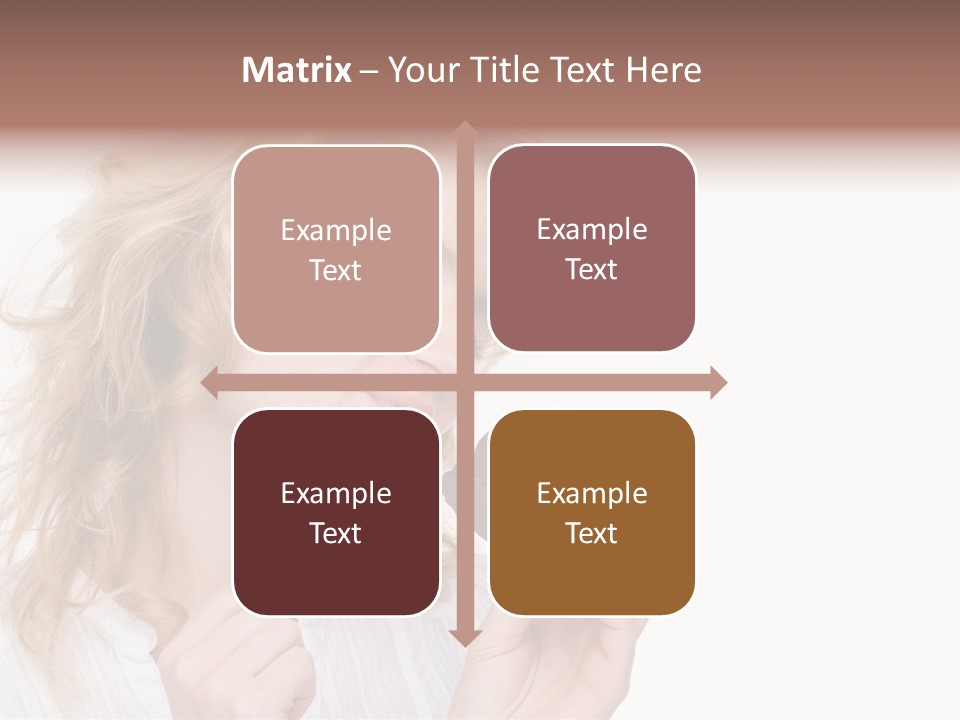 Full Isolated Portrait Of A Beautiful Caucasian Woman Eating Some Sweets PowerPoint Template