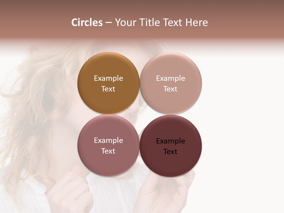 Full Isolated Portrait Of A Beautiful Caucasian Woman Eating Some Sweets PowerPoint Template