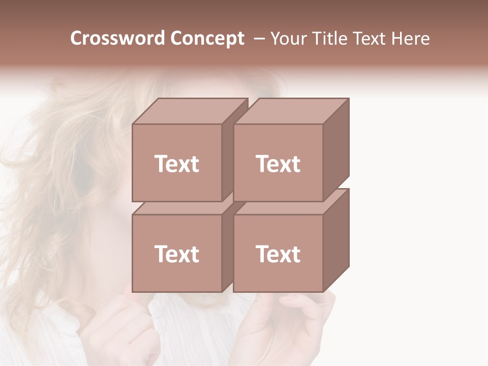 Full Isolated Portrait Of A Beautiful Caucasian Woman Eating Some Sweets PowerPoint Template