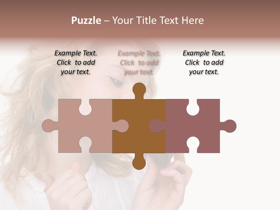 Full Isolated Portrait Of A Beautiful Caucasian Woman Eating Some Sweets PowerPoint Template