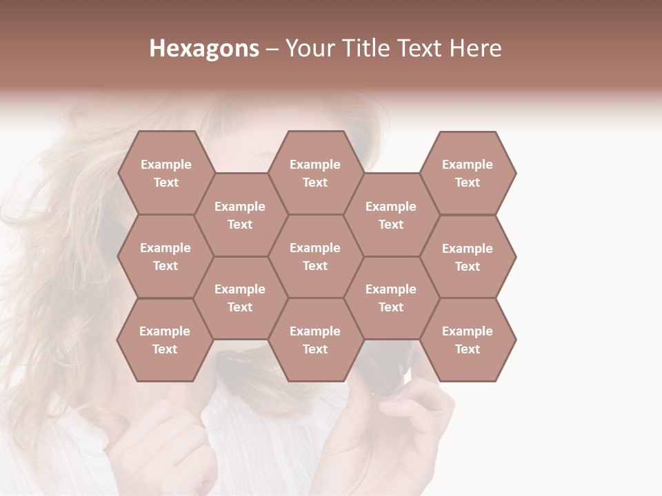 Full Isolated Portrait Of A Beautiful Caucasian Woman Eating Some Sweets PowerPoint Template