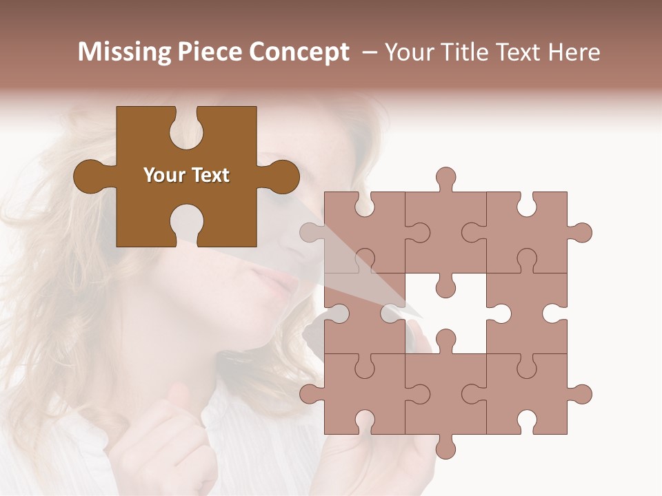 Full Isolated Portrait Of A Beautiful Caucasian Woman Eating Some Sweets PowerPoint Template