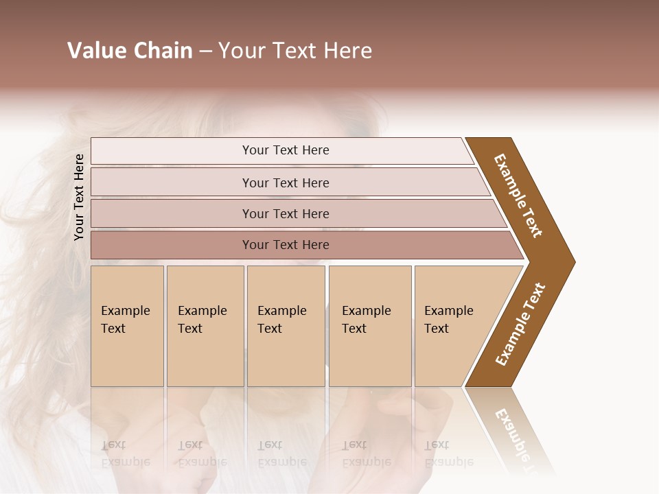 Full Isolated Portrait Of A Beautiful Caucasian Woman Eating Some Sweets PowerPoint Template