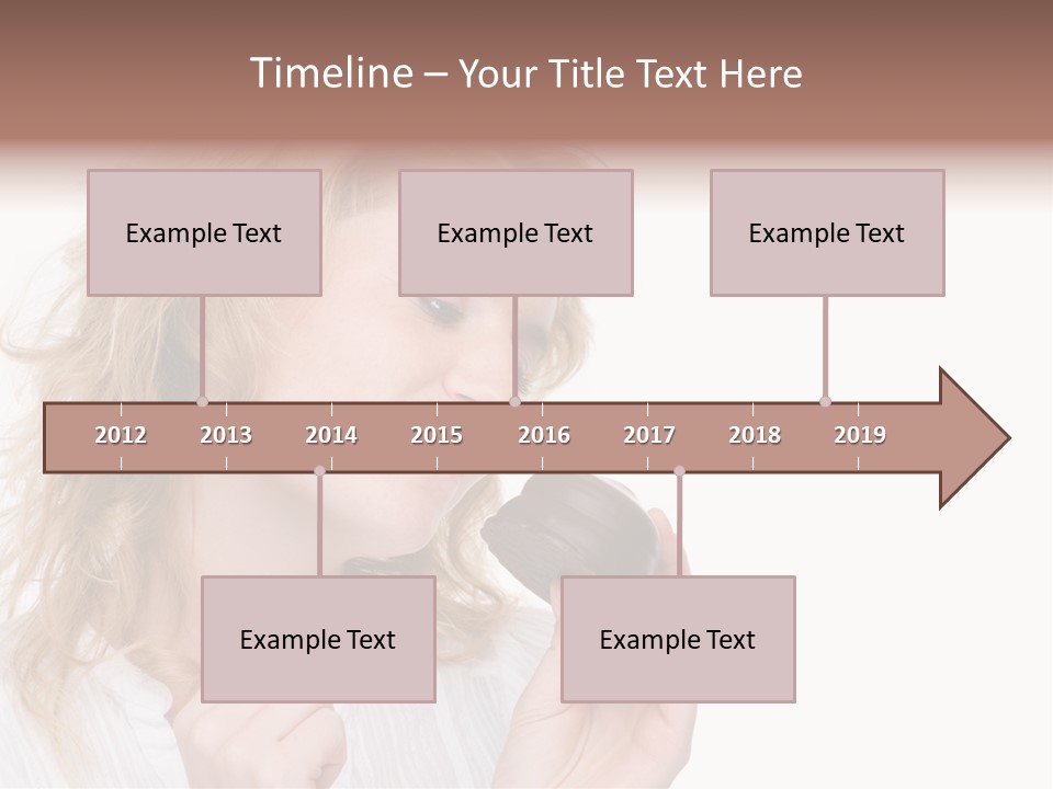 Full Isolated Portrait Of A Beautiful Caucasian Woman Eating Some Sweets PowerPoint Template